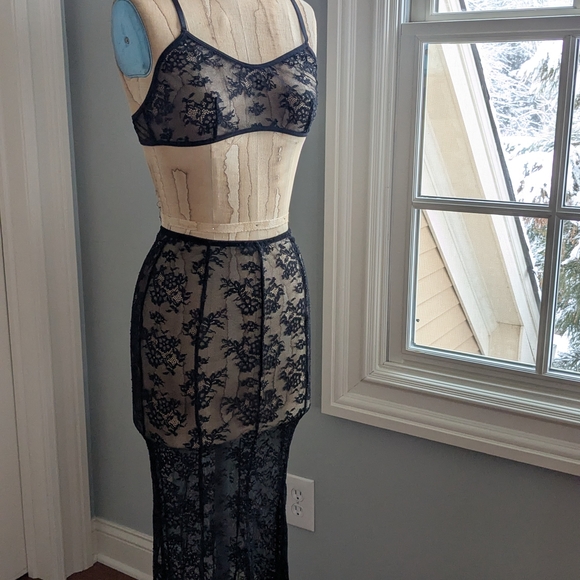 Other - Elegant Black Lace Lingerie Set